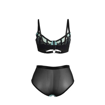 SUBBLIME - 955564 ENSEMBLE SOUTIEN-GORGE ZIPPÉ EN MAILLE VERTE VERNI L/XL