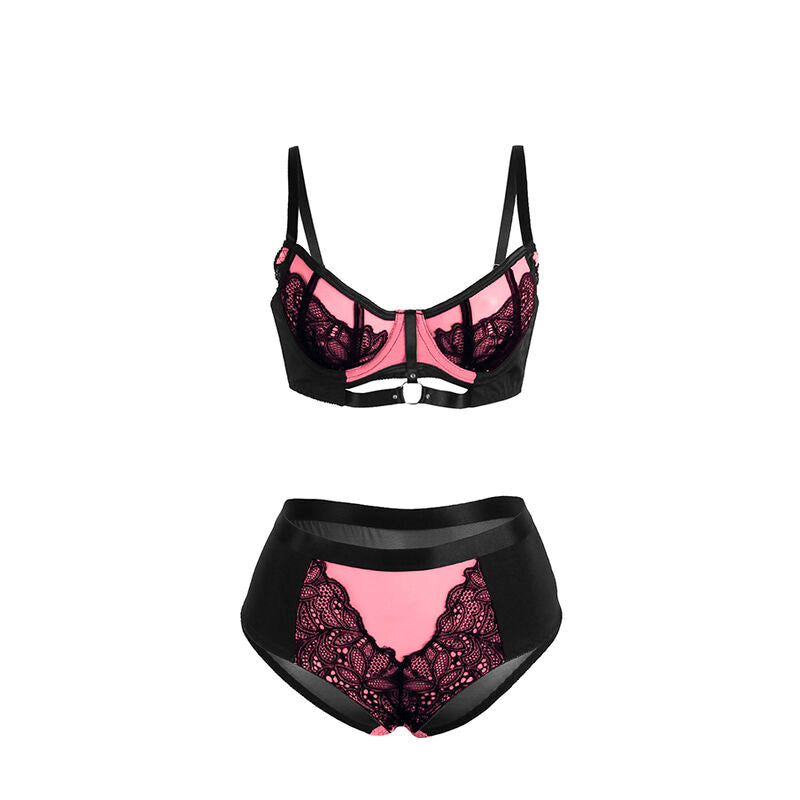 SUBBLIME - 955588 ENSEMBLE SOUTIEN-GORGE ZIPPÉ EN MAILLE VERNI ROSE L/XL