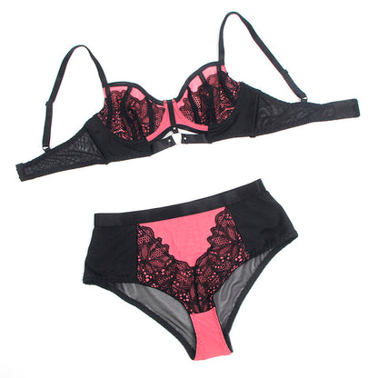SUBBLIME - 955588 ENSEMBLE SOUTIEN-GORGE ZIPPÉ EN MAILLE VERNI ROSE L/XL