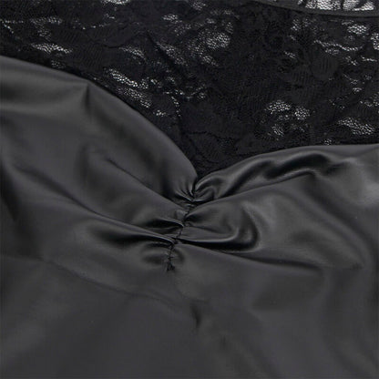 SUBBLIME - 955595 Robe noire à manches longues en dentelle S/M