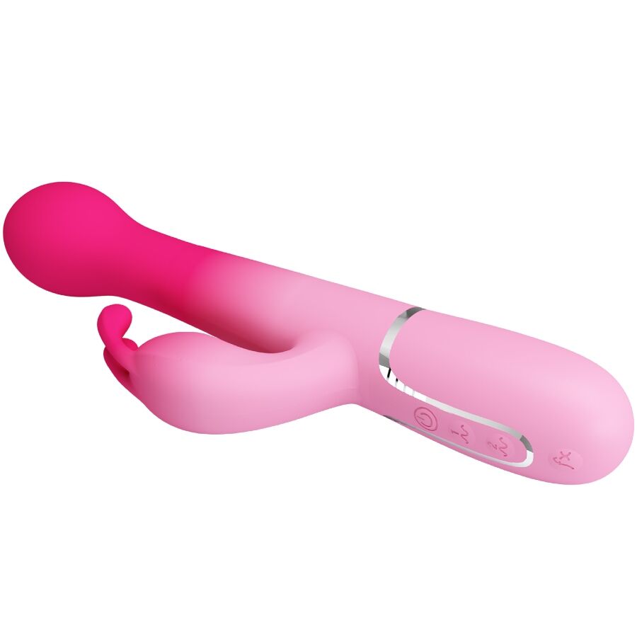 PRETTY LOVE - DEJON VIBRATEUR LAPIN MULTIFONCTION 3-EN-1 ROSE