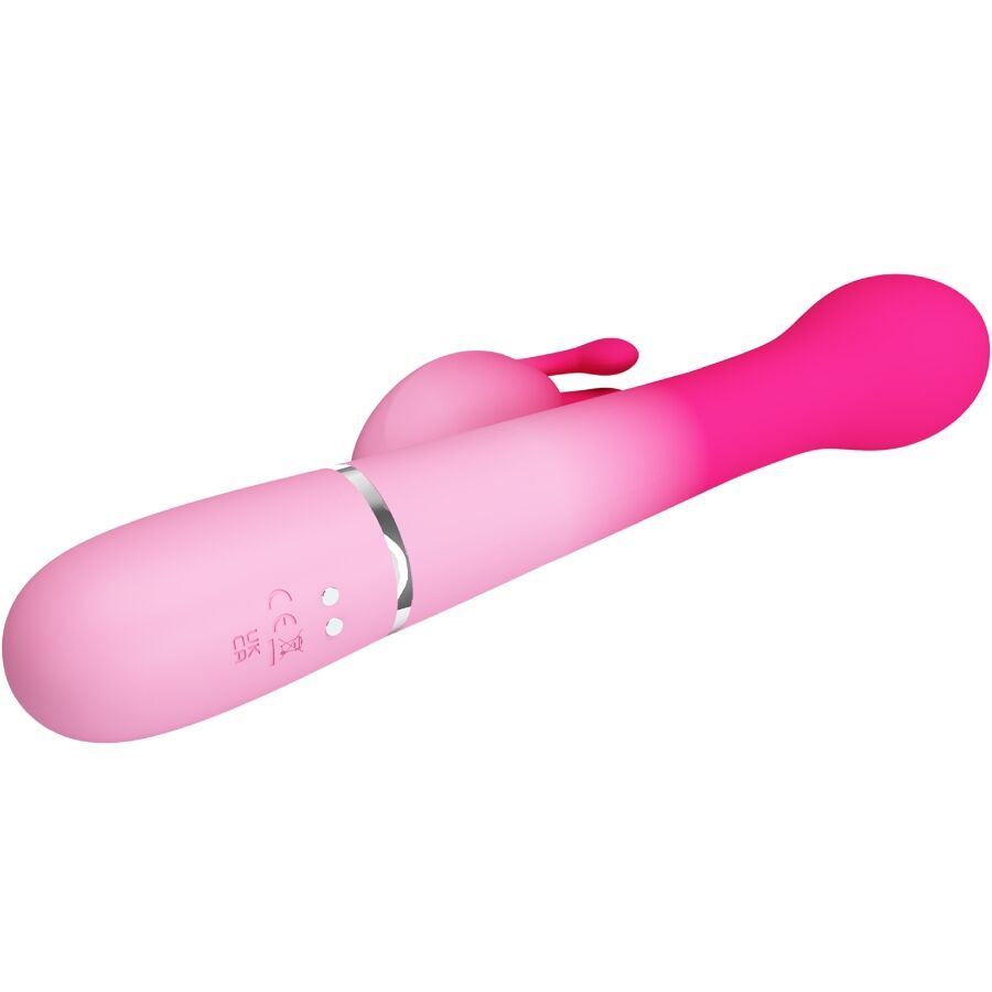 PRETTY LOVE - DEJON VIBRATEUR LAPIN MULTIFONCTION 3-EN-1 ROSE
