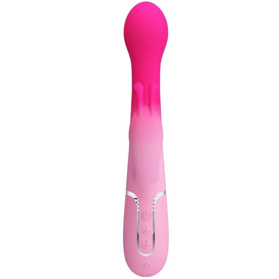 PRETTY LOVE - DEJON VIBRATEUR LAPIN MULTIFONCTION 3-EN-1 ROSE