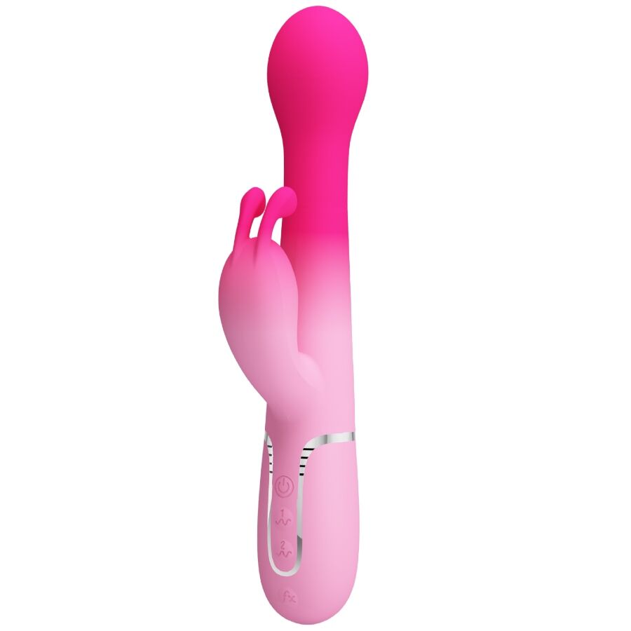 PRETTY LOVE - DEJON VIBRATEUR LAPIN MULTIFONCTION 3-EN-1 ROSE