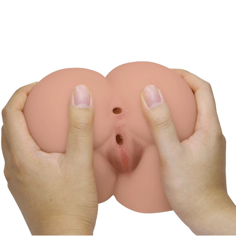 CRAZY BULL - BERNACE REAR VIBRATOR WITH REALISTIC NATURAL VAGINA AND ANUS REMOTE CONTROL