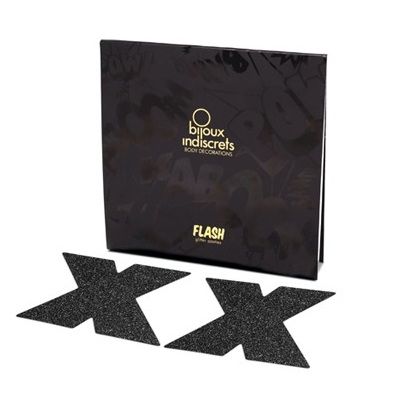 BIJOUX - INDISCRETS FLASH CROSS NIPPLE CAPS