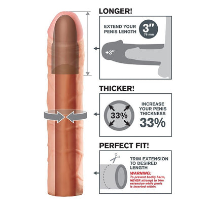 FANTASY X-TENSIONS - PERFECT 3 PENIS EXTENSION