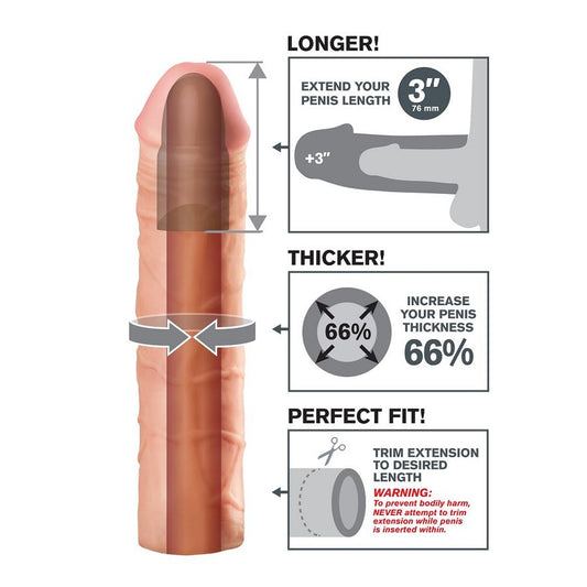 FANTASY X-TENSIONS - EXTENSION DE PÉNIS MEGA 3