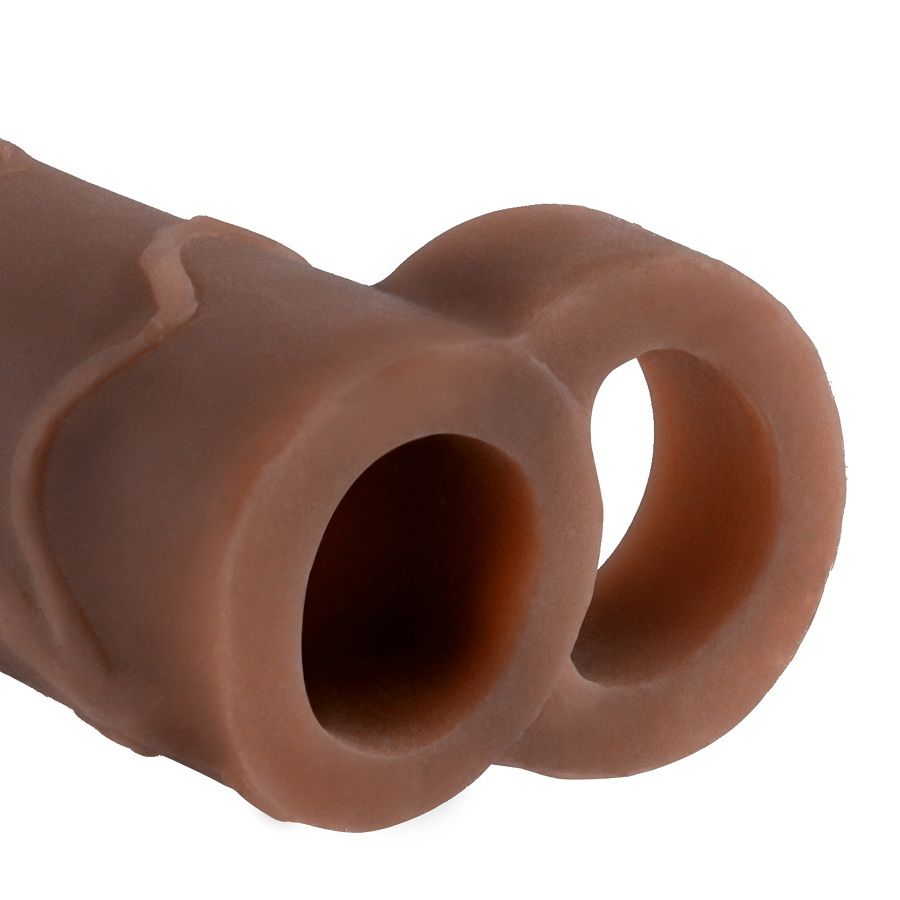 FANTASY X-TENSIONS - PERFECT 2 PENIS EXTENSION WITH BROWN STRAP