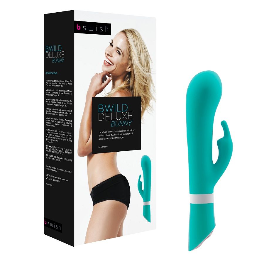 B SWISH - BWILD DELUXE VIBRATEUR LAPIN JADE 