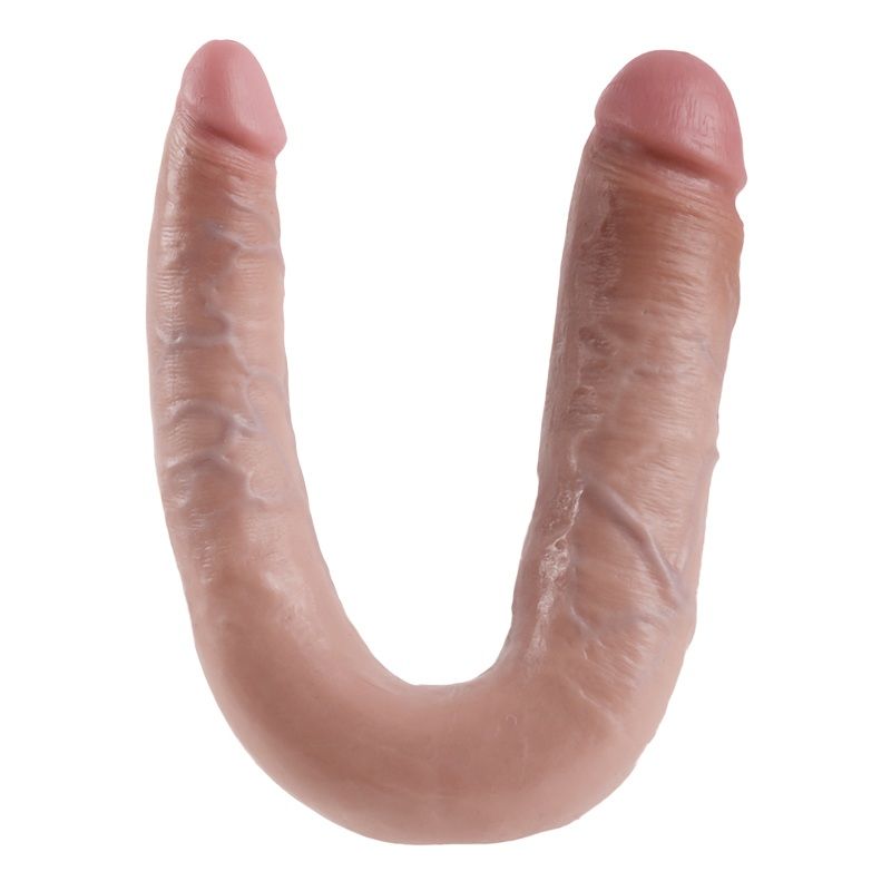 KING COCK - GODE DOUBLE PÉNÉTRATION 17,8 CM NATUREL
