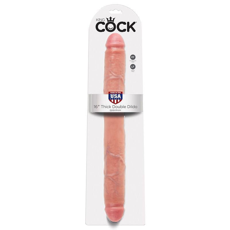 KING COCK - GODE ÉPAIS DOUBLE PÉNÉTRATION 40,6 CM