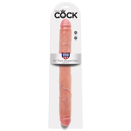 KING COCK - GODE ÉPAIS DOUBLE PÉNÉTRATION 40,6 CM