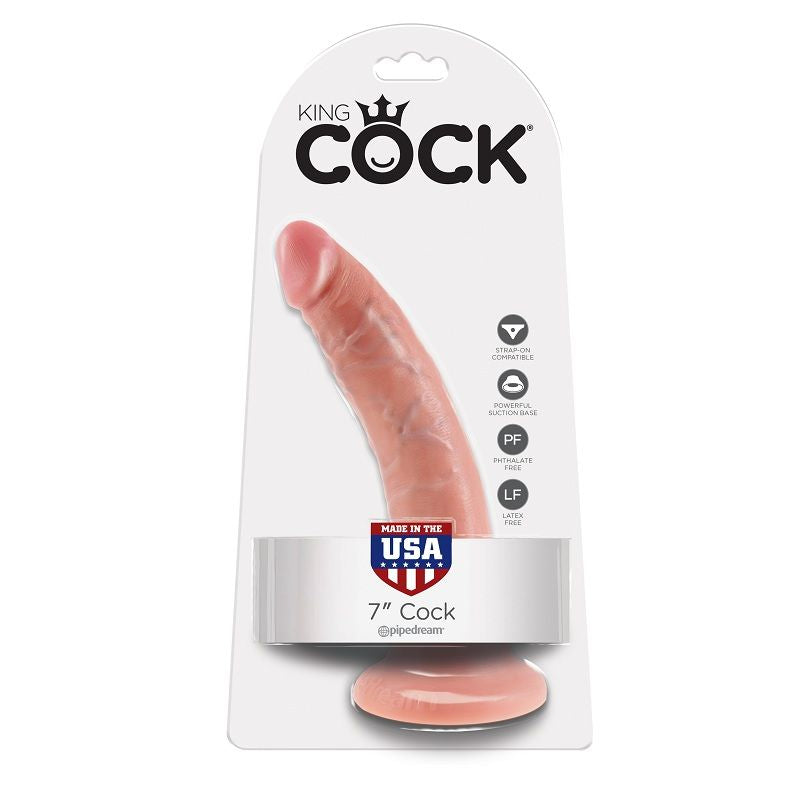 KING COCK - 7 PÉNIS NATURELS 17,8 CM
