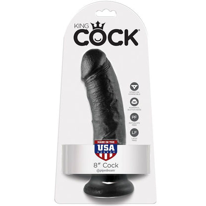 KING COCK - 8 PÉNIS NOIRS 20,3 CM