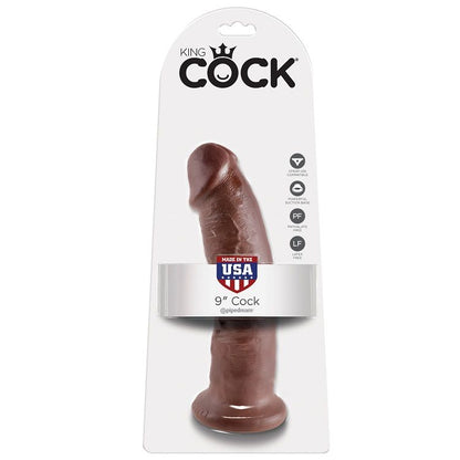 KING COCK - 9 PÉNIS BRUN 22,9 CM