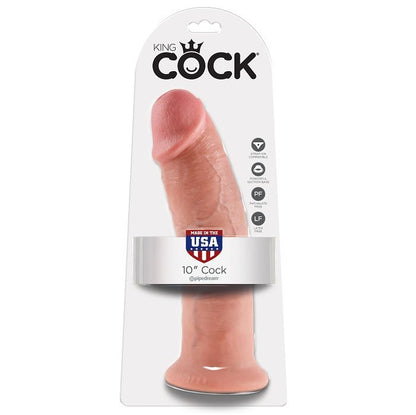 KING COCK - 10 PÉNIS NATURELS 25,4 CM