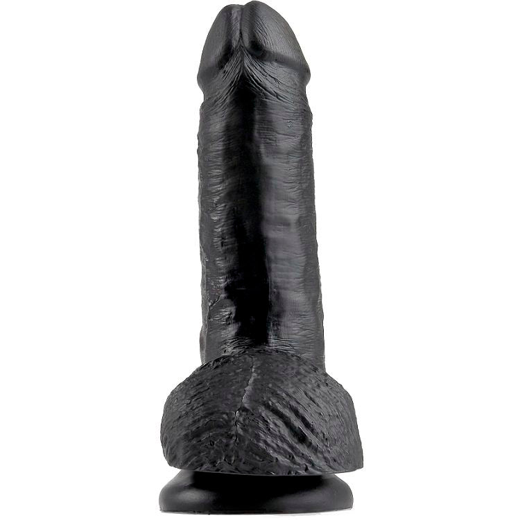 KING COCK - 7 PÉNIS NOIRS RÉALISTES 17,8 CM