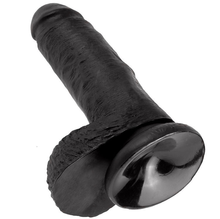 KING COCK - 7 PÉNIS NOIRS RÉALISTES 17,8 CM