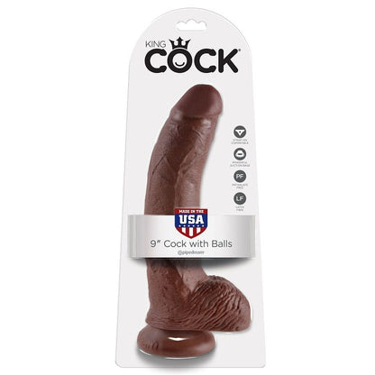KING COCK - 9 PÉNIS BRUNS RÉALISTES 22,9 CM