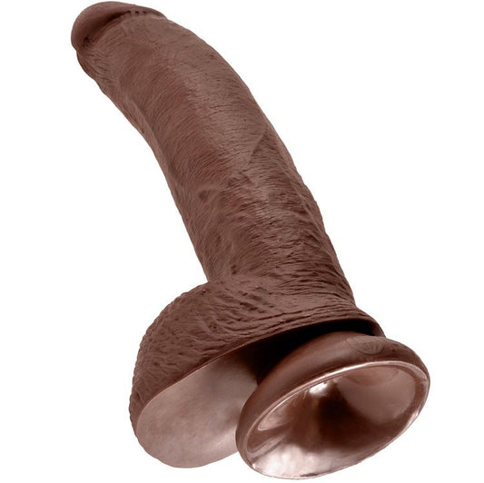 KING COCK - 9 PÉNIS BRUNS RÉALISTES 22,9 CM