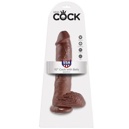 KING COCK - 10 PÉNIS BRUNS RÉALISTES 26,5 CM