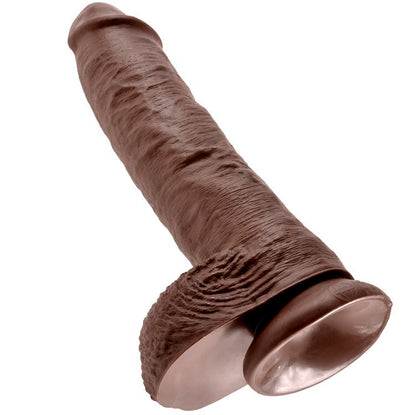 KING COCK - 10 PÉNIS BRUNS RÉALISTES 26,5 CM