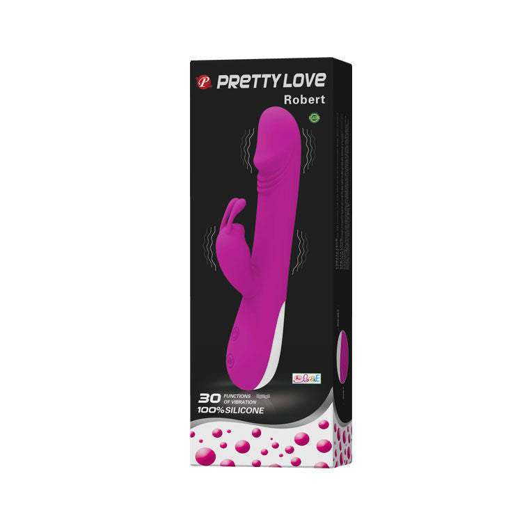 PRETTY LOVE - VIBRATEUR FLIRTATION AVEC STIMULATEUR DE CLITORIS ROBERT