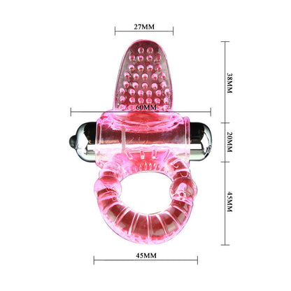 DANCE - SWEET ABS 10 RYTHMES RING ANNEAU PÉNIS VIBRANT ROSE