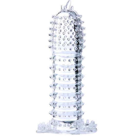 DANCE - MANCHON PÉNIS TRANSPARENT AVEC POINTS STIMULANTS 14 CM