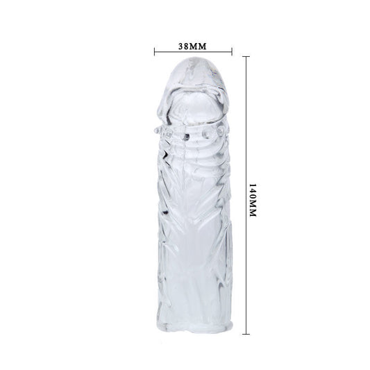 DANCE - MANCHON PÉNIS EN SILICONE LILAS ADAPTABLE 13 CM