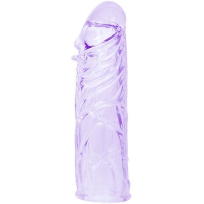 DANCE - MANCHON PÉNIS EN SILICONE LILAS ADAPTABLE 13 CM