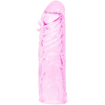 DANCE - MANCHON PÉNIS EN SILICONE ROSE STIMULANT 13 CM