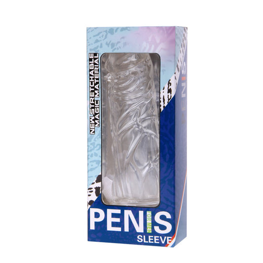 DANCE - MANCHON PÉNIS EN SILICONE TRANSPARENT 13 CM
