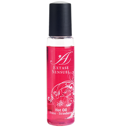 EXTASE SENSUAL - HUILE THERMIQUE STIMULANTE À LA FRAISE POUR LE VOYAGE 35 ML