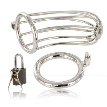 CAGE DE CHASTETÉ POUR OISEAUX EN MÉTAL DUR