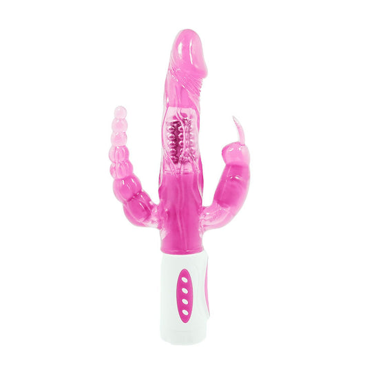 DANCE - PRETTY BUNNY TRIPLE VIBRATEUR ROTATIF