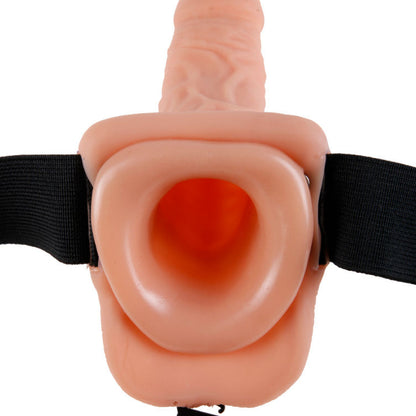 FETISH FANTASY SERIES - HARNAIS VIBRANT 11 TESTICULES CREUX POUR HOMME 27,9 CM NATUREL