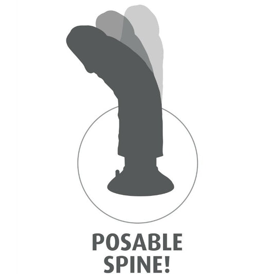 KING COCK - VIBRATEUR GODE 15,24 CM NATUREL