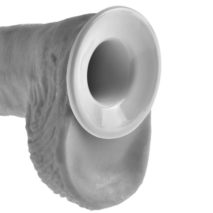 KING COCK - STRAP-ON AVEC GODE CREUX DE 25,5 CM ET SANGLES COULEUR CHAIR