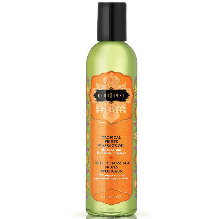 KAMASUTRA - HUILE DE MASSAGE NATURELLE AUX FRUITS TROPICAUX 236ML