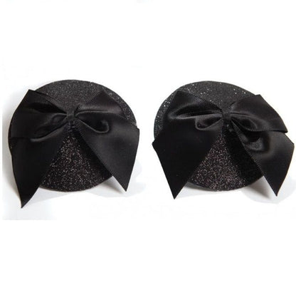 BIJOUX - CACHE-TETONS BURLESQUES BRILLANTS AVEC NŒUD