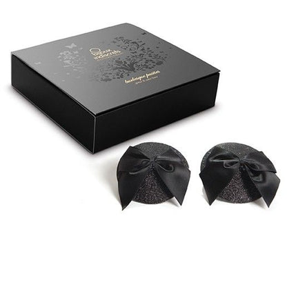 BIJOUX - CACHE-TETONS BURLESQUES BRILLANTS AVEC NŒUD
