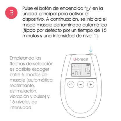 500 COSMETICS - U BREAST ÉLECTROSTIMULATION POUR L'AUGMENTATION MAMMAIRE