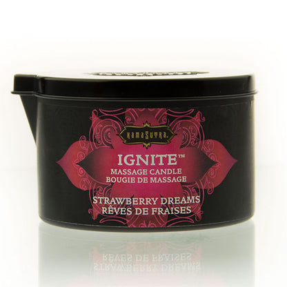 KAMASUTRA - BOUGIE DE MASSAGE RÊVES DE FRAISE 170 GR