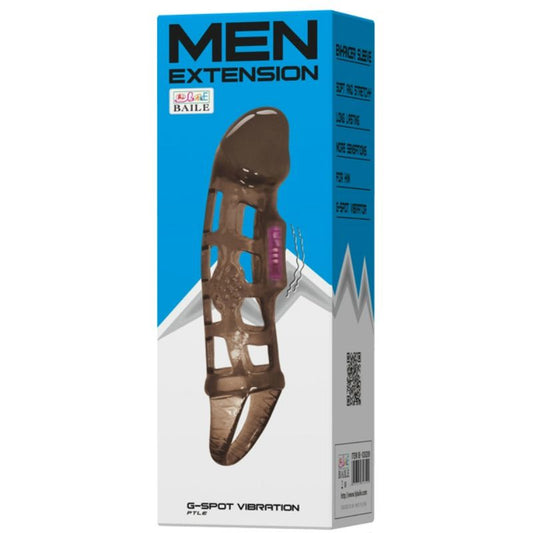 DANCE - EXTENSION DE PÉNIS VIBRANTE AVEC SANGLE 13,5 CM