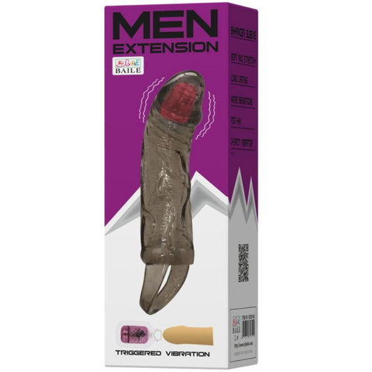 DANCE - EXTENSION DE PÉNIS VIBRANTE AVEC SANGLE POUR TESTICULES 13,5 CM