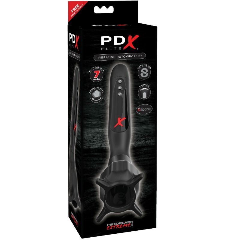 PDX ELITE - ROTO-SUCKER VIBRATING AND SUCTION STIMULATOR
