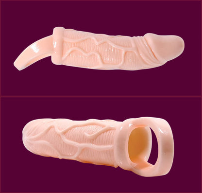 DANCE - EXTENSION DE PÉNIS VIBRANTE AVEC SANGLE POUR TESTICULES 13,5 CM
