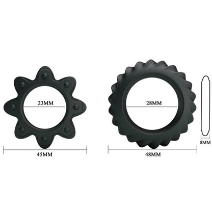 DANSE - KIT 2 BAGUES EN SILICONE BAGUE FLEURIE